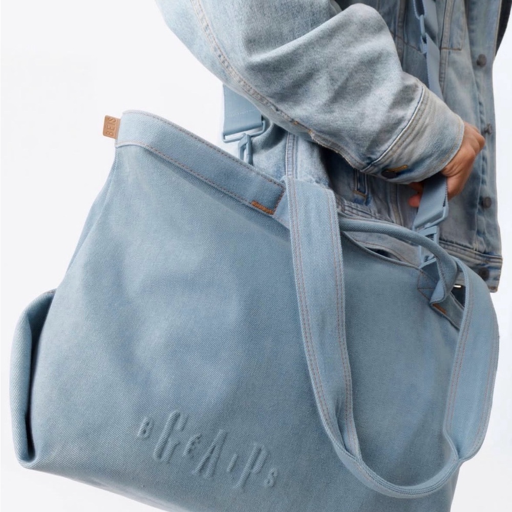 BEIS Gap Denim Blue Tote Bag - Picture 4 of 8